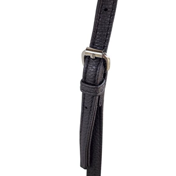 Kenneth Cole Reaction Gray Vegan Leather Crossbody Bag Small Purse w/ Lock Charm - Picture 10 of 13